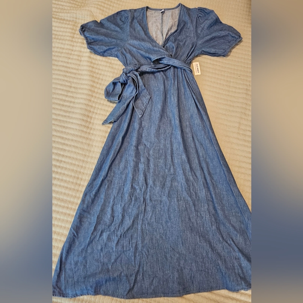 Old Navy Light Blue Cotton Dress